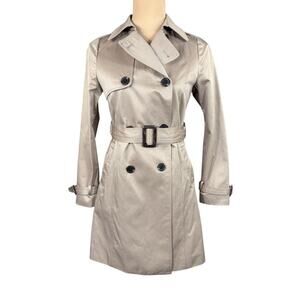 La Parisienne‎ Belted Trench Coat Size 55 (French) / US Size 4 Mid Length Spring